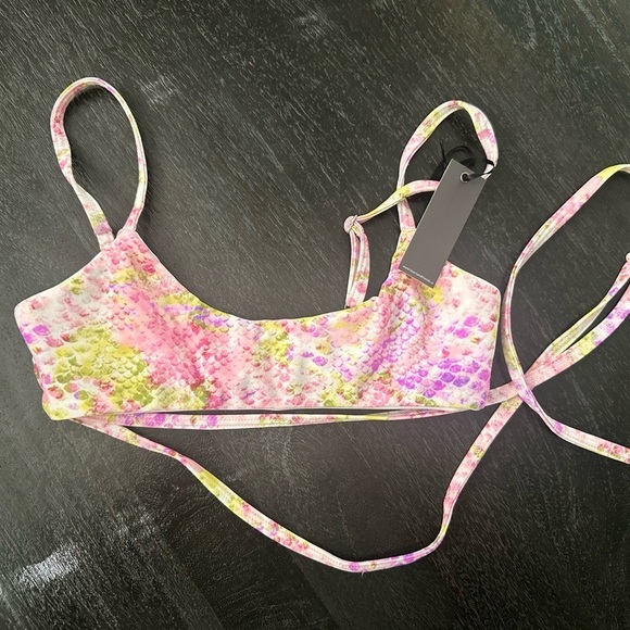 Lovers And Friends See Ya Swim Bikini Top in Psychedelic‎ Snake Sz XXS - Picture 3 of 5